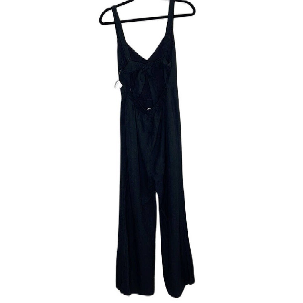 THE IMPECCABLE PIG‎ BLACK WIDE LEG ROMPER SIZE L - Picture 2 of 7